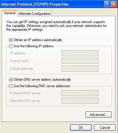 dhcp settings